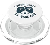 Old Gamer Vintage Retro Jeu vidéo 49e anniversaire drôle PopSockets PopGrip pour MagSafe