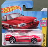 HOT WHEELS 2024 '92 FORD MUSTANG, RED, SHORT CARD.