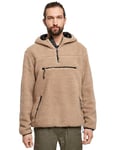 Brandit Teddyfleece Worker Pullover Sweater, Camel, L Homme