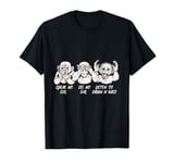 Three Wise Monkeys Drum 'n' Bass Groove T-Shirt