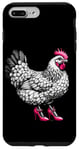 Coque pour iPhone 7 Plus/8 Plus Poussin avec d Talons Hauts, Chicken Lady, Chicken Whisperer