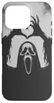 iPhone 16 Pro Ghost Heart Hands Scary Face Horror Poster Halloween Case