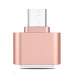 Adaptateur Universel De Type C Vers Usb 2.0 Otg,Connecteur De Câble Pour Téléphone Portable,Usb 2.0,Xiaomi,Huawei,Pc,Lapmedicings - Type Rose Gold