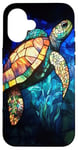 iPhone 16 Creation Sea turtle Ocean art Marine life Aquatic Case