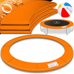 KESSER® - Couverture de Bord pour Trampoline Ø 305 cm, 30cm de Large 100% résistant aux UV indéchirable Couverture à Ressorts avec Ballon de Plage Orange