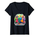 Womens Guys Dolls Retro New York Theatre Musicals V-Neck T-Shirt