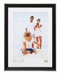 Deknudt Frames S45FE2 Cadre Photo avec Filet Résine Noir/Argenté 15 x 15 cm
