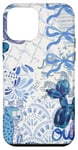 Coque pour iPhone 12 mini Toile bleu clair nœud coquette Preppy Collage Cute Girls