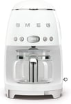 Smeg DCF02WHEU coffee maker Drip coffee maker 1.4 L Fully-auto