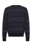 Polo Ralph Lauren Fair Isle Wool Sweater Marinblå