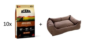 Acana - 10x Adult Large Breed 11,4kg + Dogbed Lotta - Bulk Purchase