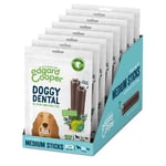 Edgard & Cooper Treats Dental Stick, Medium - Eucalyptus & Apple - (8 x 7 stick pack), Natural Dog Chew Sticks, Dental Hygiene, One per Day, Low Calorie, Long Chewing, Fresh Breath