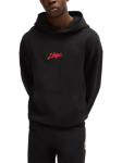 HUGO Cotton Hoodie, Black