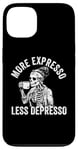 Coque pour iPhone 13 Plus d'expresso Moins de Depresso Funny Coffee Expresso Lover