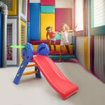 Toboggan Pliable Aire de Jeux pour Enfants en Plastique pour Garçons et Filles de 3 à 8 Ans de Couleur Bleu, Rouge et Jaune 108 x 58 x 71,5 cm,