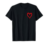 Red Heart Cool Love Heart Graphic Valentines Day Men Women T-Shirt