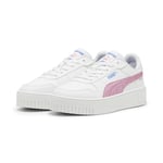 Puma Girls Carina Street Deep Dive Jr Sneakers, Puma White-Fast Pink-Blue Skies, 36 EU