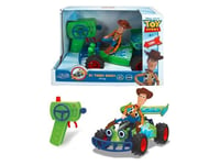 Dickie 203153003 - Disney's Cars - 1/24 RC Toy Story Buggy with Woody - New