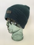 New Men's Ugg Blue-Green Wool and Acrylic Blend ‘Crown Beanie’