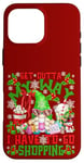 iPhone 16 Pro Max Cute Christmas Shopping Gnome For Women Funny Friday Saying Case