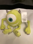 10” Monsters Inc Disney Pixar Mike Wazowski Plush Toy green one Eye New Tagged