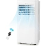 Costway - Climatiseur Mobile 9000BTU Déshumidification Ventilateur Veille Intelligent Minuterie 24h, Filtre à Air Lavable Télécommande