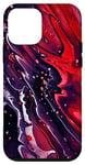 Coque pour iPhone 12 mini Galaxie rouge | Téléphone d'art abstrait multicolore