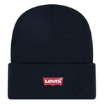 Levi's Unisex Kid's LAN CORE Batwing Beanie Hat, Black, One Size