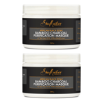 Shea Moisture African Black Soap Bamboo Charcoal Purification Masque 354ml x2