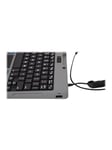 Gamber-Johnson LLC Gamber Johnson Rugged Lite - keyboard - with touchpad - QWERTY - US - Tastatur - Amerikansk Engelsk - Grå