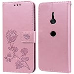 Phone Case for Sony Xperia XZ3 with Kickstand,Card Slots,Silicone Bumper,Shockproof,Flip Wallet Leather Protective Cover for Sony Xperia XZ3(6'')