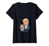 Womens Moo Dengs, Pumpkins, and Trump The Campaign V-Neck T-Shirt