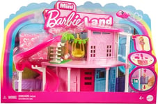 Barbie Mini BarbieLand Doll House Sets, Mini Dreamhouse with Surprise 1.5-inch Barbie Doll, Furniture & Accessories, Plus Elevator & Pool, 4Y+, HYF45