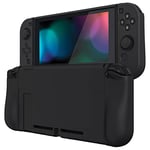 PlayVital Coque de Protection pour Switch,Coque Ergonomique pour Nintendo Switch,Upgraded Housse de Protection pour Switch,Cover Séparable pour Switch Joycon-Noir