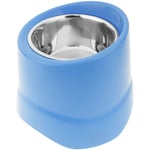 Gamelle Surélevée pour Grands Chiens, Bol de 500 ml, Hauteur 17 cm, Couleur Bleue