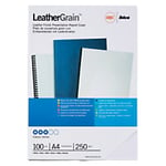 GBC Binding Covers A4 LeatherGrain 250 g/m² White Pack of 100