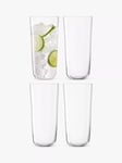 LSA International Arc Stackable Glass Highball, Set of 4, 550ml, Clear