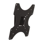 TV or Monitor Wall Mount Bracket, Black, Flat & Tilt for up to 39" Screens 15Kg