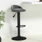 Tabouret de bar Gris fonc� Velours