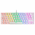 Clavier Mars Gaming MK60 Blanc Espagnol Qwerty