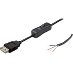 Câble de connexion usb avec interrupteur femelle, droit Tru Components TC-2509040 1 pc(s)