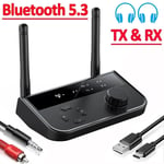 Long Range Bluetooth 5.3 Transmitter Receiver For TV Home Stereo Audio Adapter