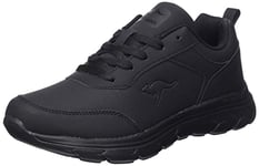 KangaROOS Mixte KN-pia Basket, Jet Black Mono, 36 EU