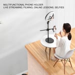 Overhead Phone Mount Multiangle Adjustable Telescopic Tabletop Video Recording