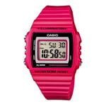 Womens Watch CASIO ILLUMINATOR W-215H-4A Silicone Fuchsia Chrono Alarm