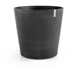 Ecopots - Grand pot sur roues Amsterdam 80 Gris Foncé - ø 80 x h. 75 cm - 300 l