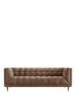 At The Helm Grace Grand 4 Seater Leather Sofa, Dragonstone Leather