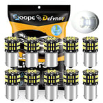 Defvnsy P21W 1156 BA15S Ampoule LED, 6500K Blanc Ampoules Voiture 12V pour 1141 1003 7506, 54SMD 3014 Remplacement Ampoule pour RV, Feux de Recul, Feux Stop, Feux Conduite (10pcs)