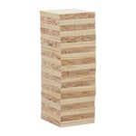 Relaxdays Tour infernale XL, 200 Briques de Bois, HxBxT: 32x12x12 cm, constructions, Bricolage, pour Enfants, Nature