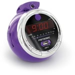 Radio-réveil Pop Purple fm usb projection double alarme - violet